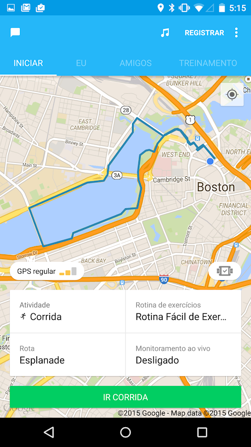 RunKeeper GPS Correr Caminhar