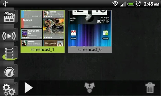 Screencast Video Recorder - vignettes Capture d'écran