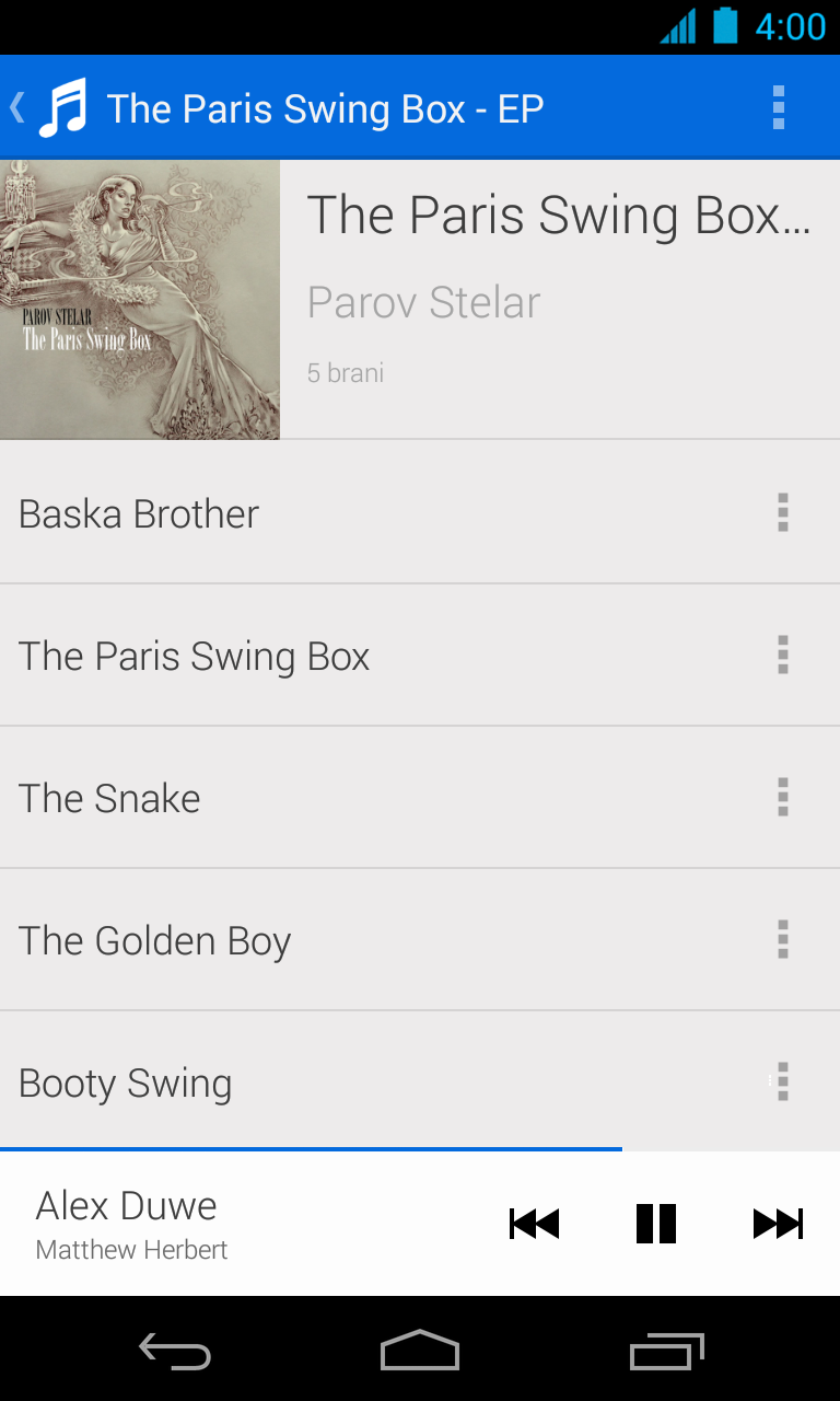 Android application Runtastic Music screenshort