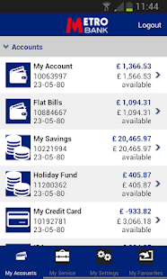 Metro Bank Personal Banking - screenshot thumbnail