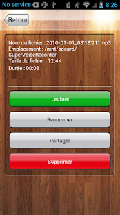Enregistreur vocal Screen 3