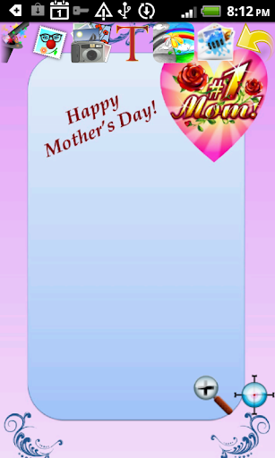 Mom is Best Cards Doodle Text