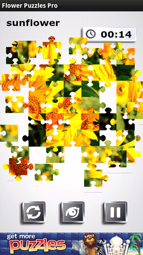 Android application Flower Puzzles Pro screenshort