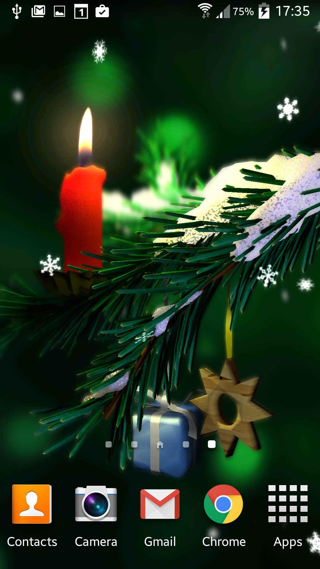 Android application Christmas in HD Gyro 3DXL screenshort