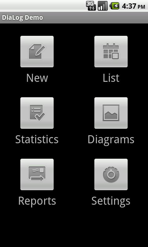Android application DiaLog: Diabetes Logbook screenshort