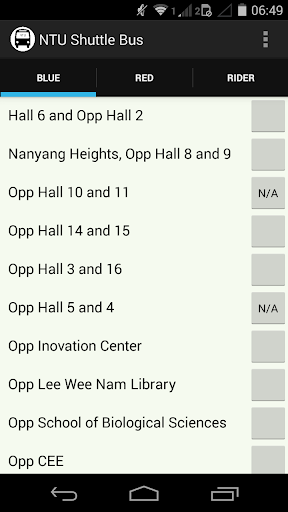 NTU Shuttle Bus Tracker