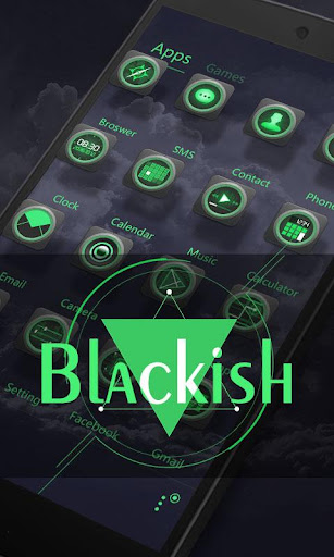 Blackish GO Launcher Theme