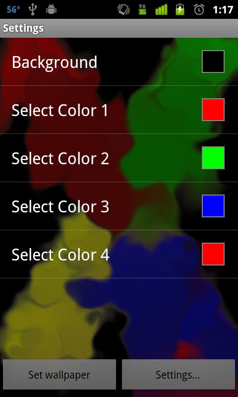 Samsung Finger Paint Full LWP Screen 3