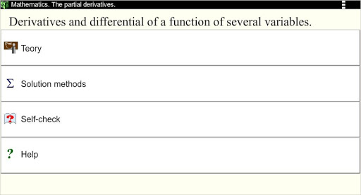 Partial derivatives. Math