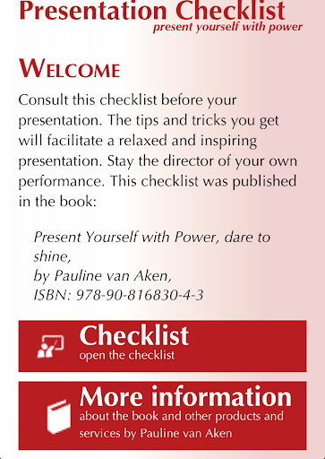 Presentation Checklist