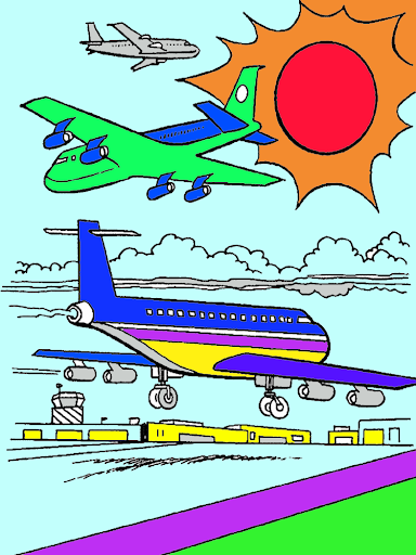 สมุดระบายสีเครื่องบินรบ