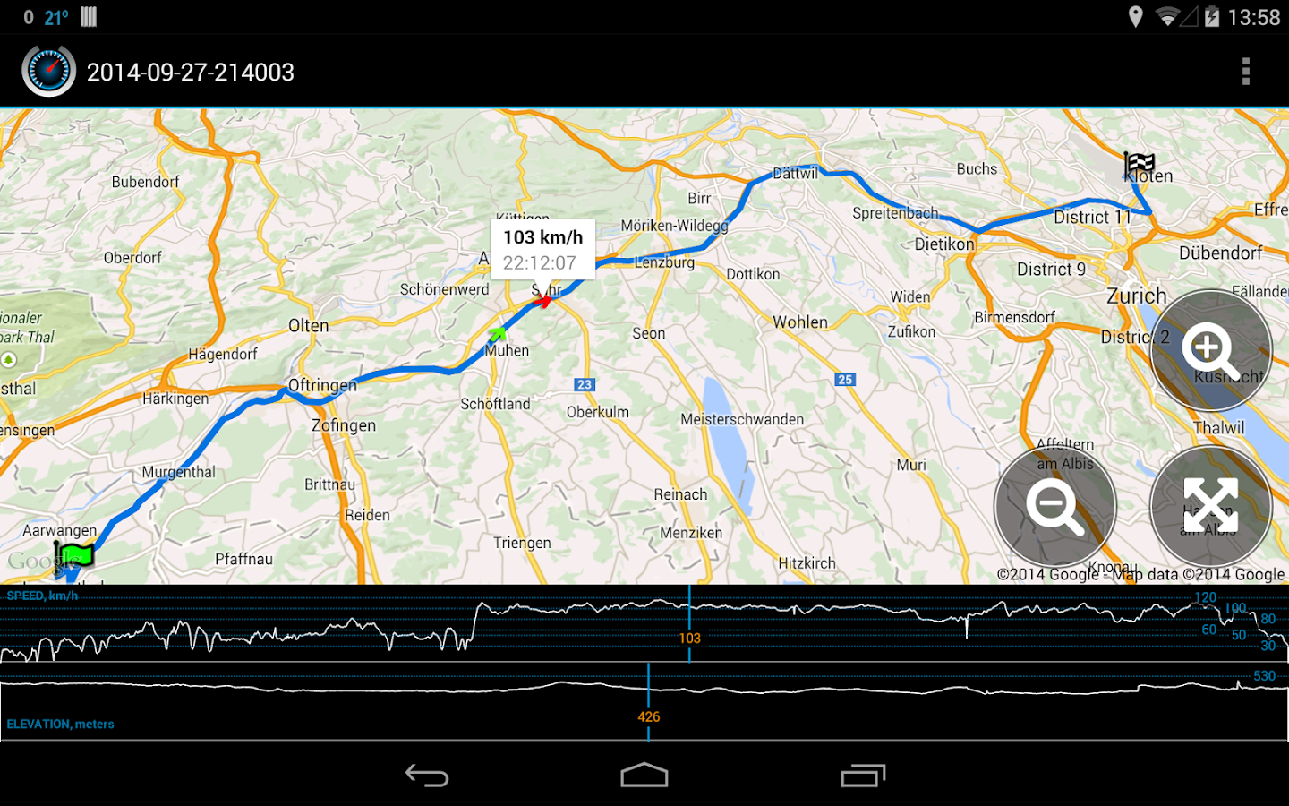   Ulysse Speedometer Pro- หน้าจอ 