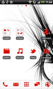 Red GO Launcher EX Theme