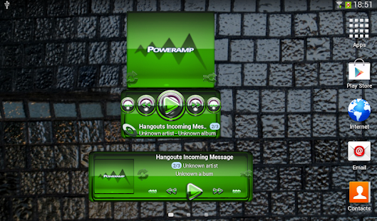 Free Download Poweramp widgetpack Green Glas APK for PC