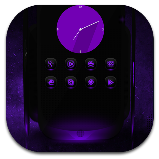 NextLauncher Theme MagicPurple LOGO-APP點子