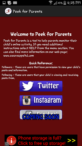 Peek for Parents