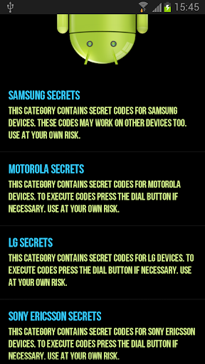 Secret Codes for Android PRO