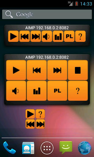 AIMP remote widget