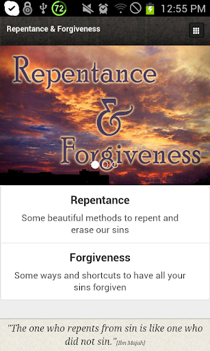 Repentance and Forgiveness