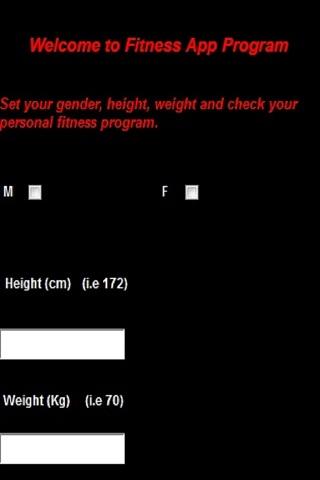 Fitness App Program