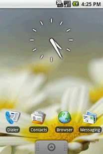 Transparent Clock Widget 2x2