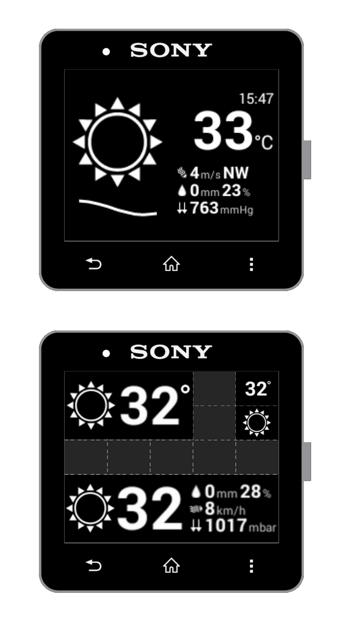 SmartWeather for SmartWatch Screen 3