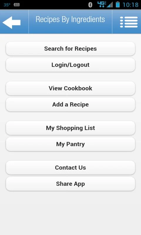    Recipes by Ingredients- screenshot  