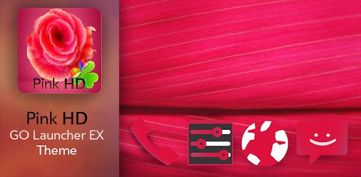 Pink HD GO Launcher EX Theme