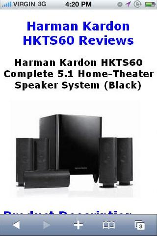 HKTS60 HomeTheater Reviews