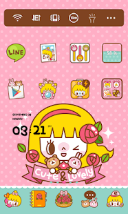 Free Pretty Girl, Yelly Dodol Theme APK