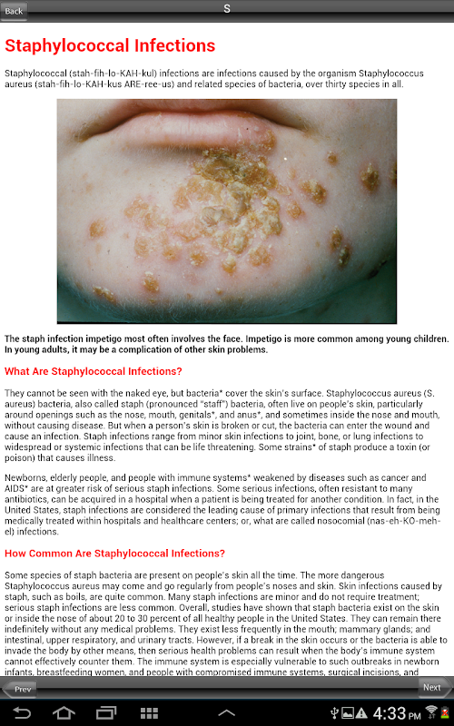 Android application Encyclopedia Human Diseases screenshort