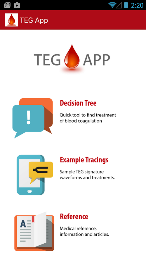 Android application TEG App screenshort