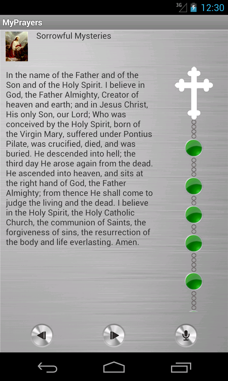 MyPrayers Screen 2