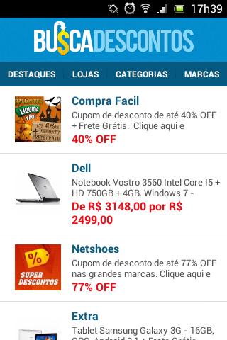Busca Descontos Screen 2