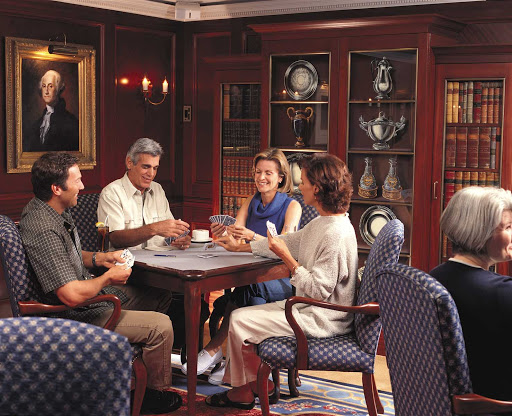 Challenge your fellow passengers to a friendly round of cards in the Game Room during your cruise on Oceania Insignia.