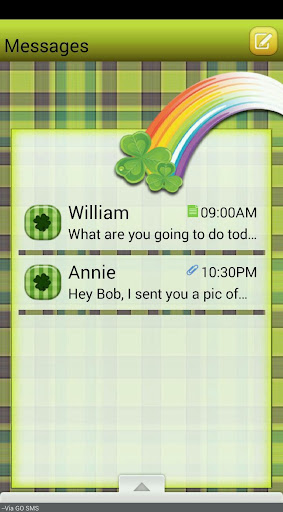 St.PattyDay1 GO SMS THEME