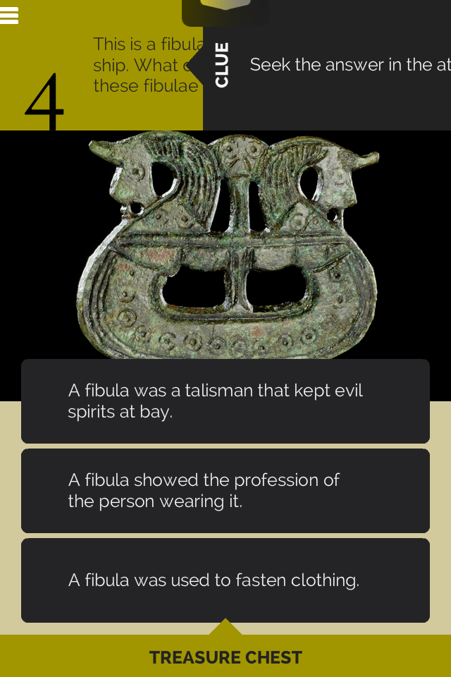 The Vikings - Treasure Quiz Screen 2