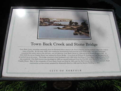Town Back Creek and Stone Bridge