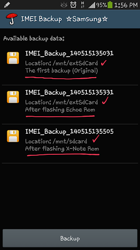 IMEI Backup ★Samsung★