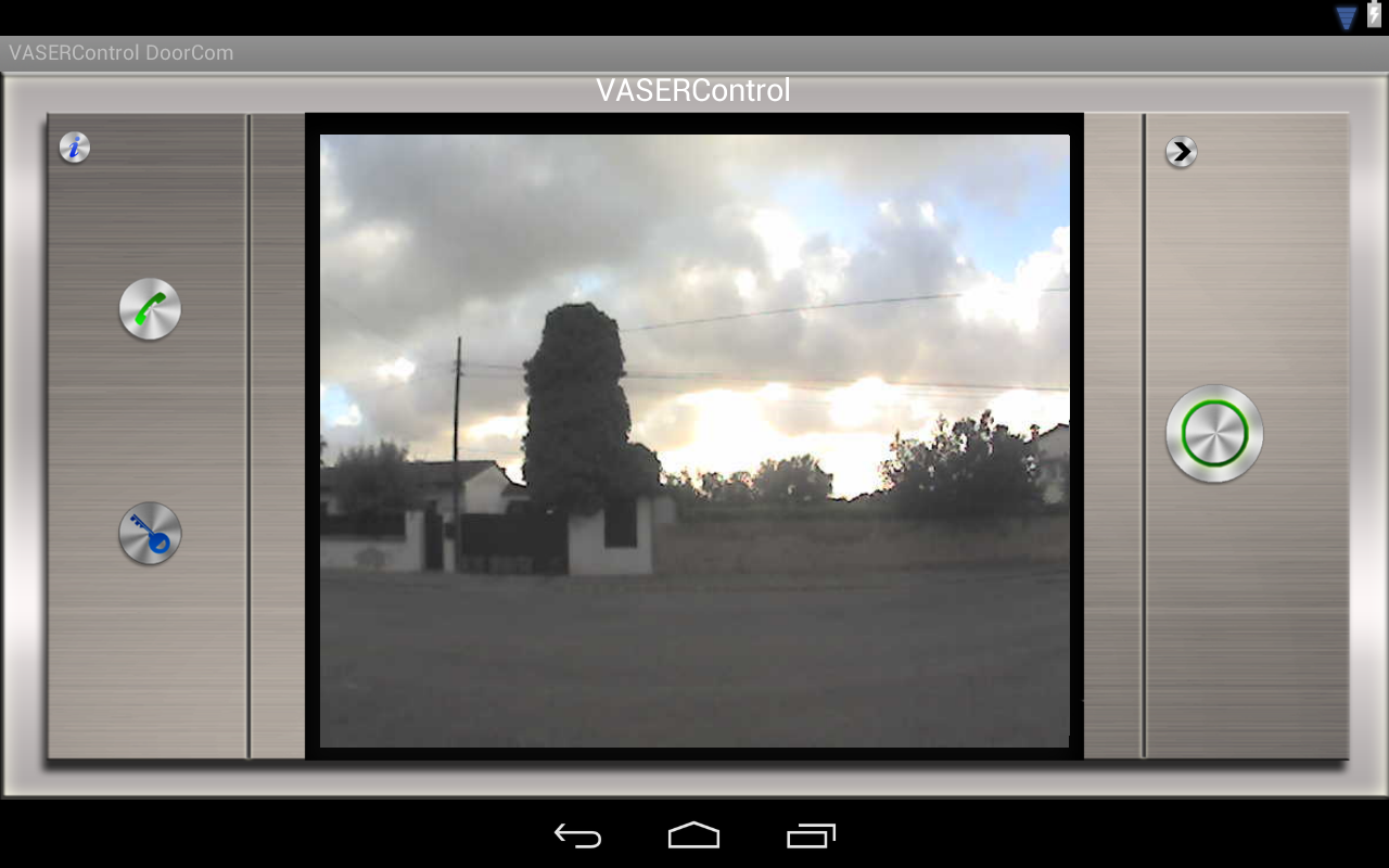 Android application VASERControl DoorCom screenshort