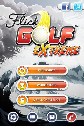 Android application Flick Golf Extreme screenshort