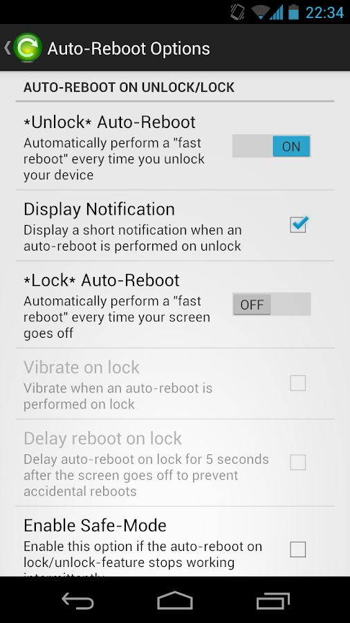   Fast Reboot Pro- หน้าจอ 