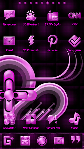 Pink Gloss Go Launcher