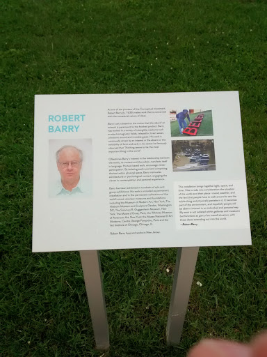Robert Barry Plaque