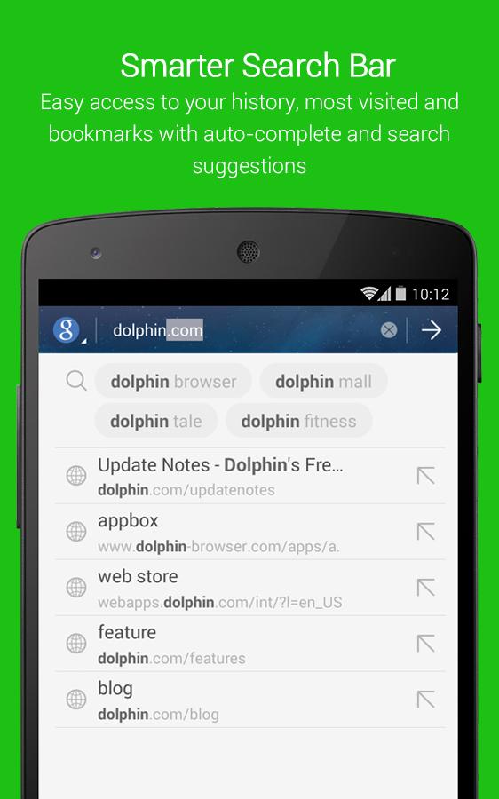 Dolphin Browser for Android - screenshot