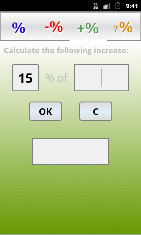 Percentage Calculator (PRO) Screen 3