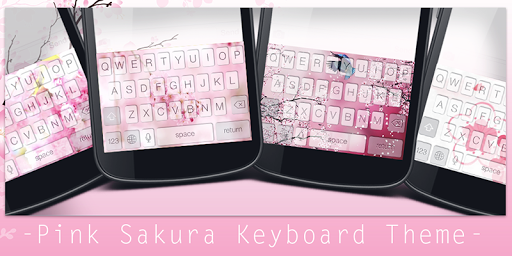 Pink Sakura Keyboard Theme