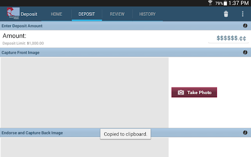 Hanscom FCU EasyDeposit Mobile Screenshots 5