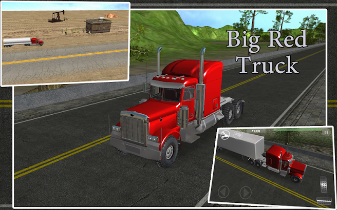 Big Red Truck: 3D Driving Sim apk download