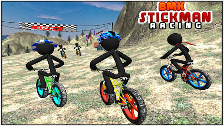 BMX Stickman Racing poster 7